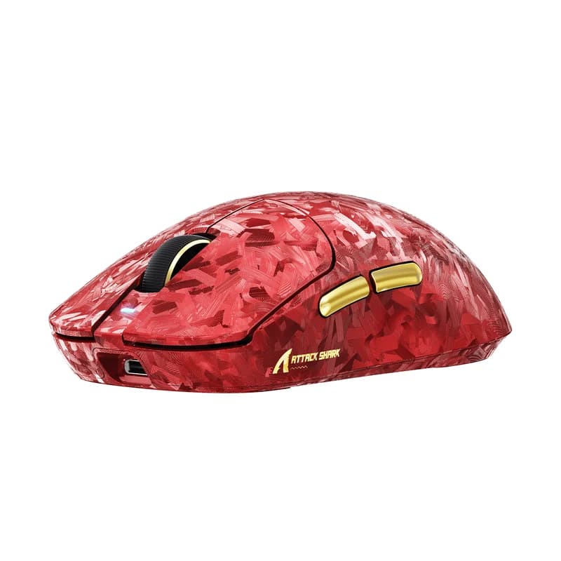 ATTACK SHARK RS3 ULTRA Carbon Fiber Wireless Red 2