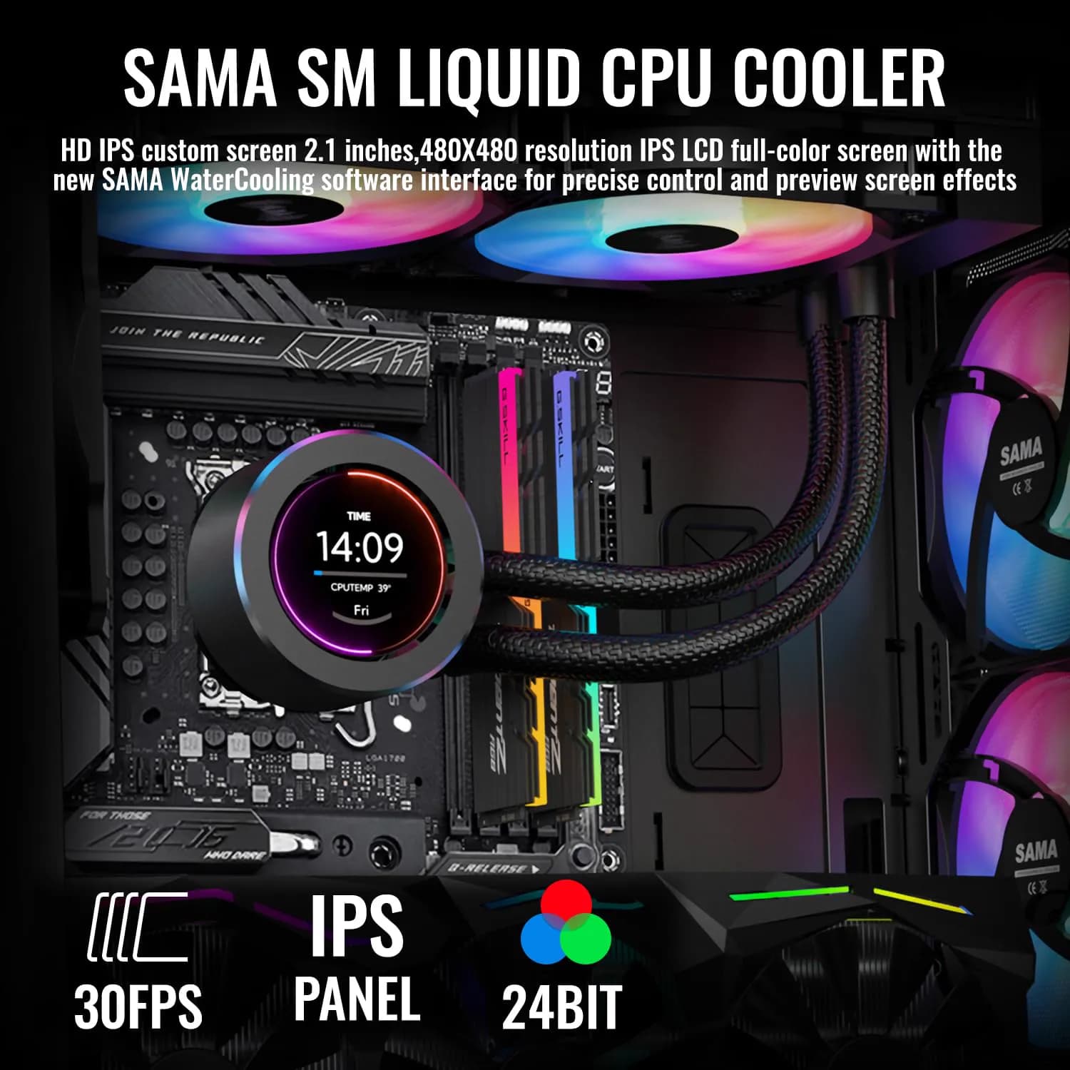 SAMA SM360 Adjustable Liquid LCD Display Black 4