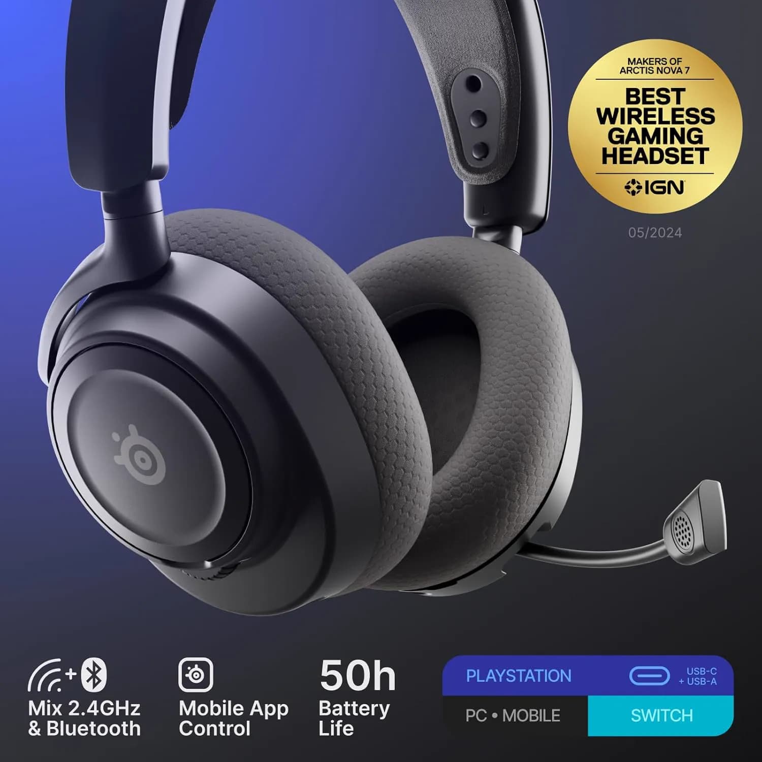 SteelSeries Arctis Nova 7P Wireless Gen 2 Black 3