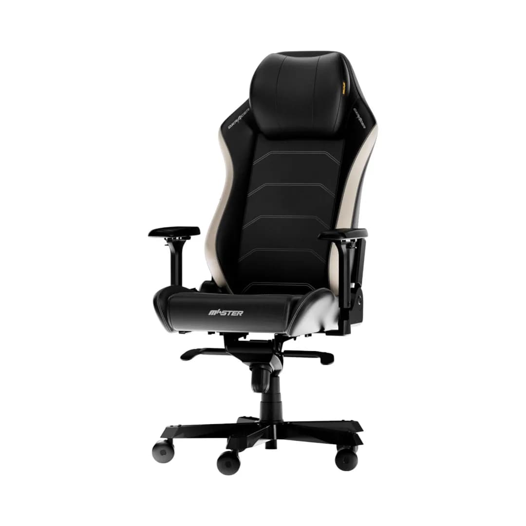 DXRacer Master Black & White Microfibre Leather 2