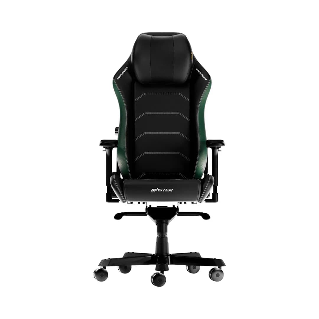 DXRacer Master Black & Green Microfibre Leather 1